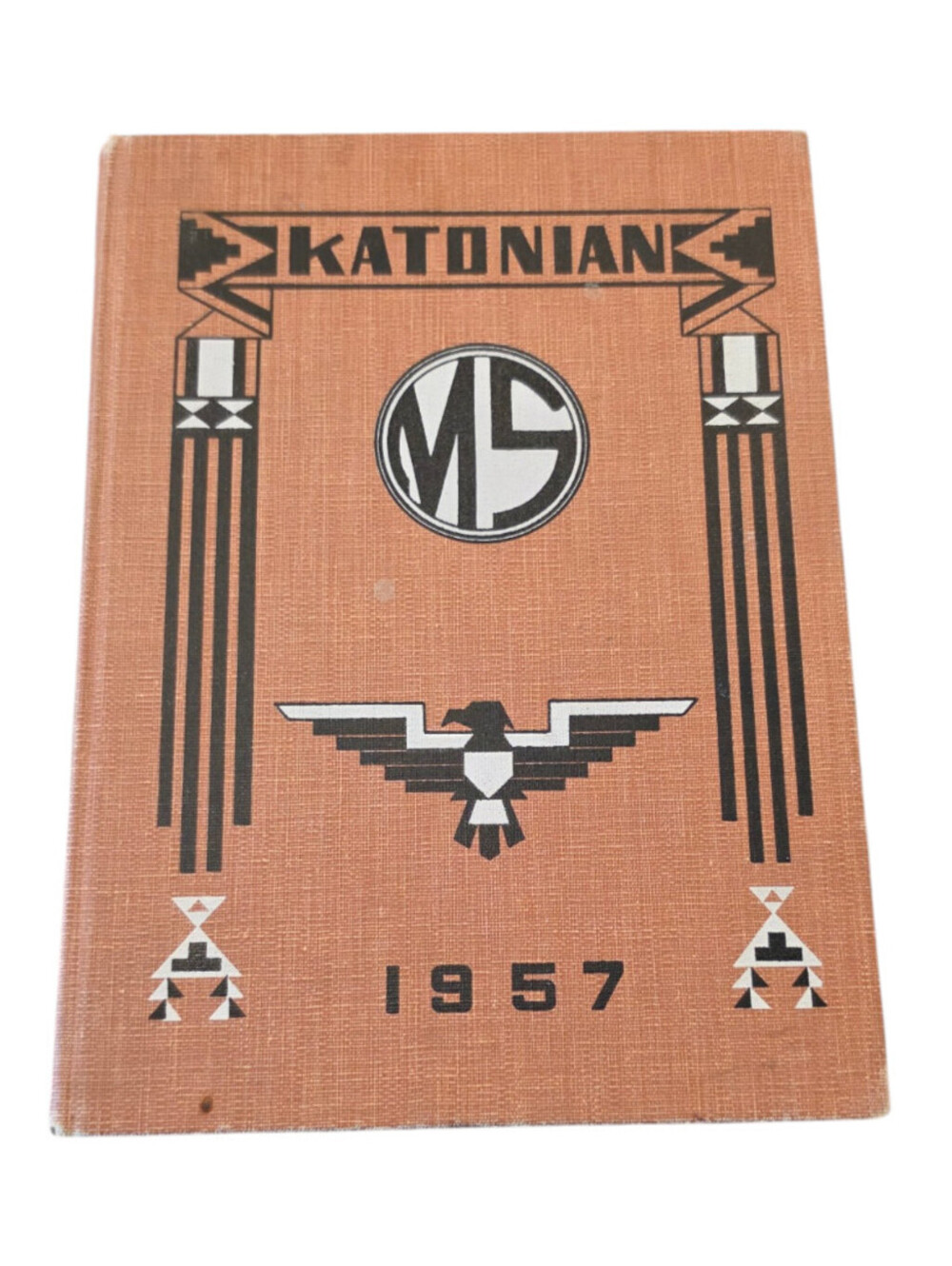 Vintage 1957 edition of the Katonian yearbook Mankato State College Minnesota